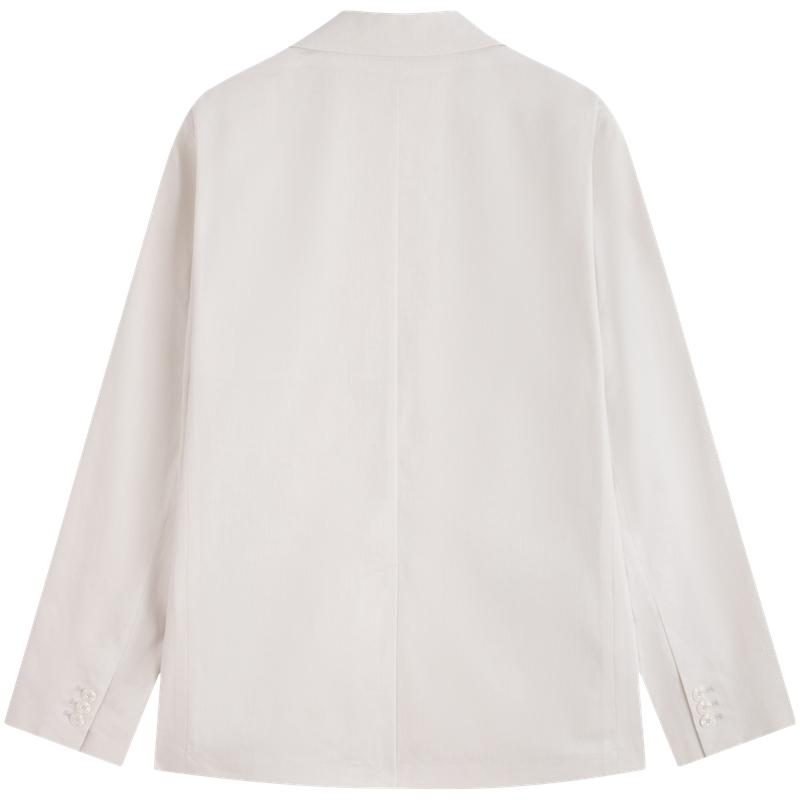 Calvin Klein Simple White Summer Series Casual Commuter Blazer Men blazer Agate-White 40BM513