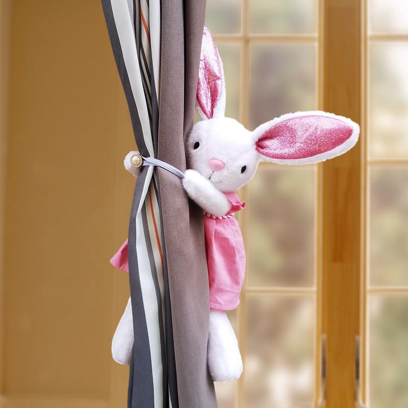 Dress Wear Bella Rabbit Curtain Tieback Animal Doll Toy Childrens Decor Room