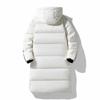 Warme Verdickte Winter Daunenjacke Gestreifte Kapuzen Casual Jacke für Männer und Frauen