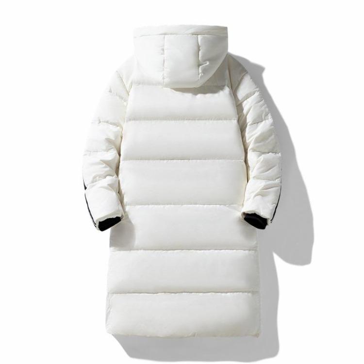Warme Verdickte Winter Daunenjacke Gestreifte Kapuzen Casual Jacke für Männer und Frauen