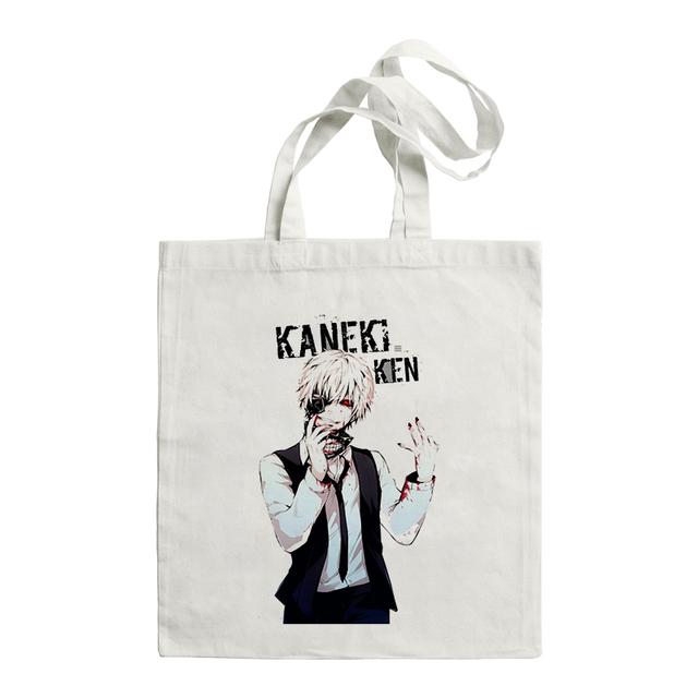 Japan Anime Kaneki Ken Tokyo Ghoul Canva Bag Harajuku Gothic Style Shopper Large Capacity Women Bag Shoulder Bag Vintage HandBag