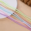 New 1.5M Plating Color TPU Spiral USB Charging Cable Protector for iPhone Samsung Huawei Earphone Cord Line Protection
