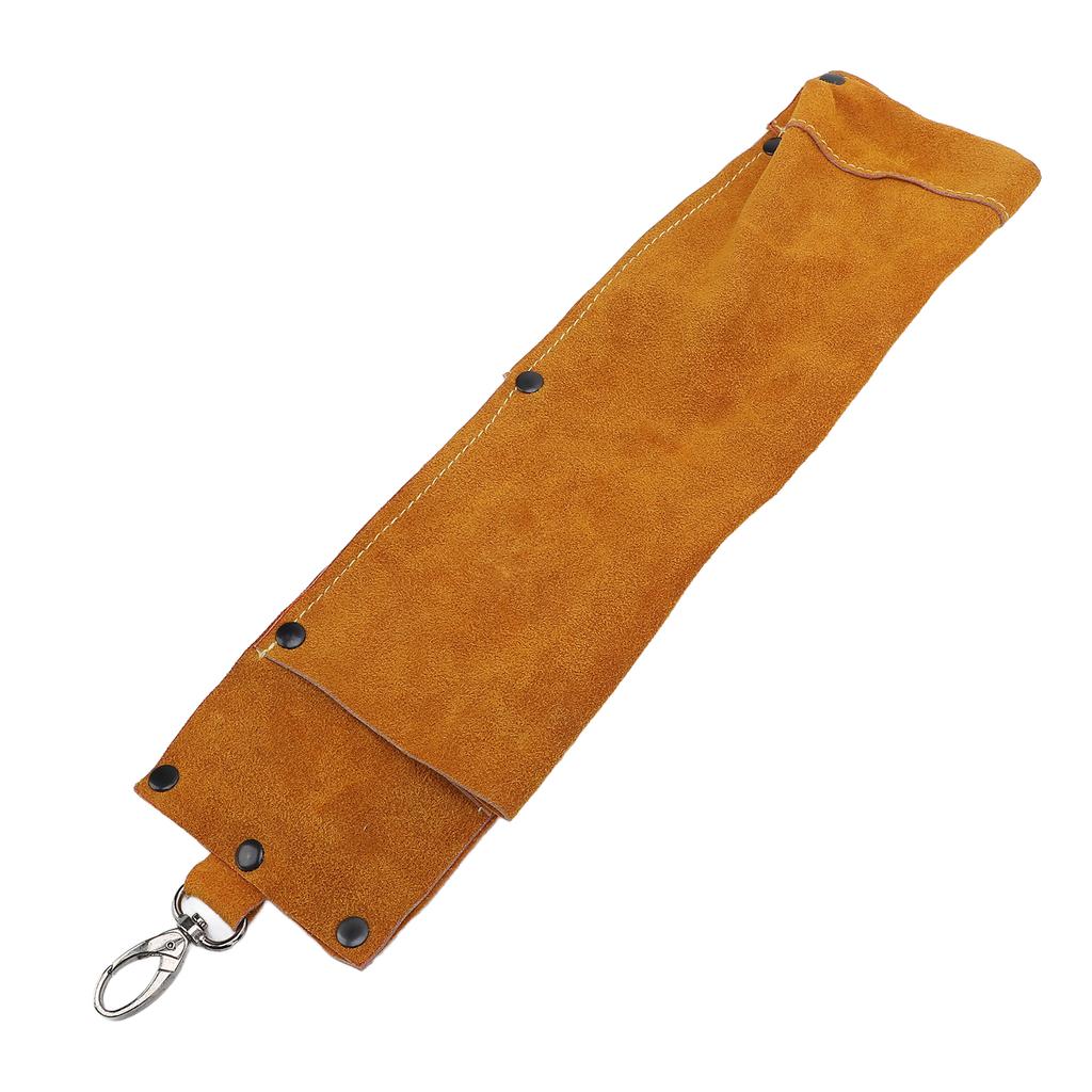 Welding Electrode Storage Pocket Flame Retardant Leather Welding Rod Storage Container