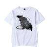 Y2K Korean Men Streetwear Rat Graphic T-shirts Harajuku Clothes Short Sleeve T-Shirts Grunge Aesthetics Oversized Tops Clothes