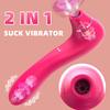 Dildo Clitoral Sucker Vibrator G-spot Vaginal Massage Wand Sex Scuking Toy Vibrator Female Clitoris Stimulator Sucking Women Toy