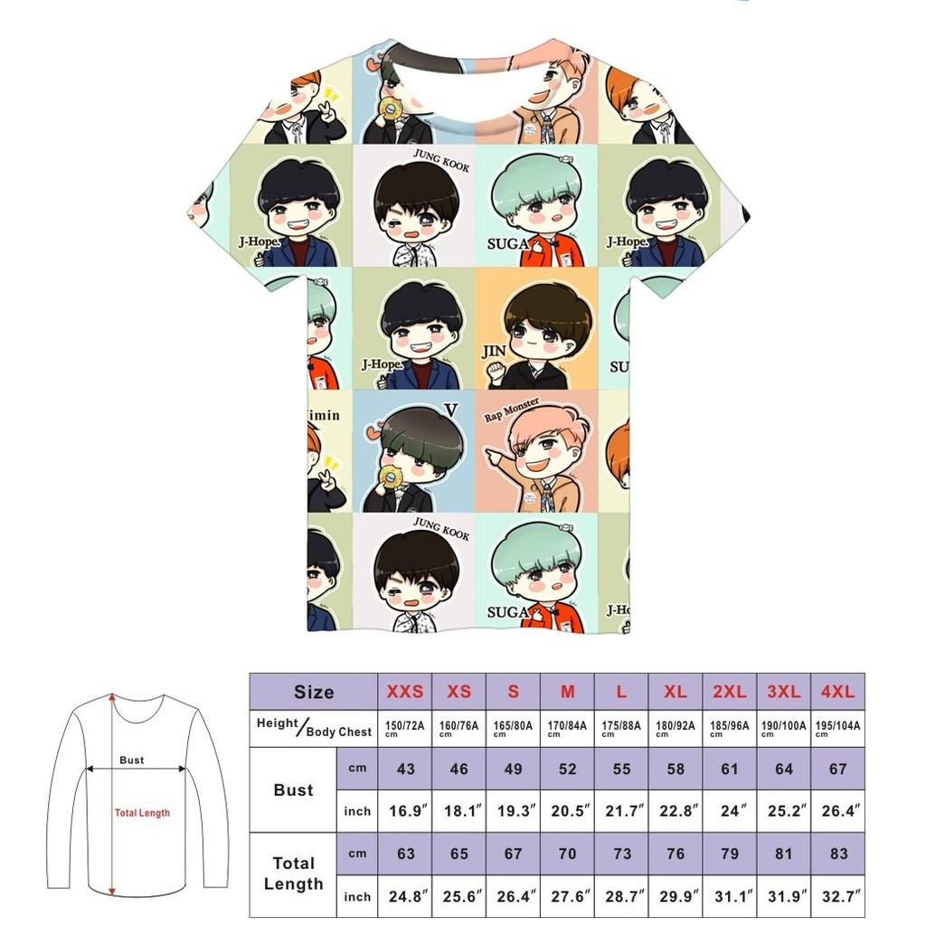 Premium Quality Kpop Bts 3d T-shirt Bangtan Boys Love Yourself Short Sleeve Apparel