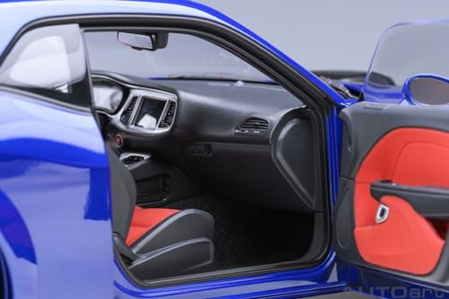 AUTOart 1/18 Scale Dodge Challenger R/T Scat Pack Widebody 2022 Indigo Blue/Metallic Blue Finished Model