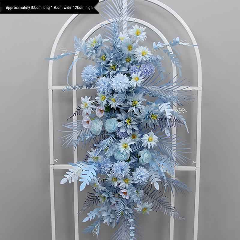 Blumen Kunstseide Blumenstreifen Set: Lange Hängegang-Anordnung & Hochzeitsaal-Dekor