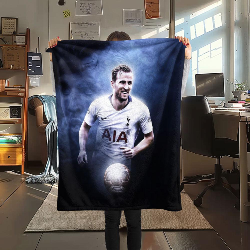Kane Printed Flannel Blanket, Soft Throw for Bedroom Sofa, Washable,soccer Fan Merchandise, Great Gift.