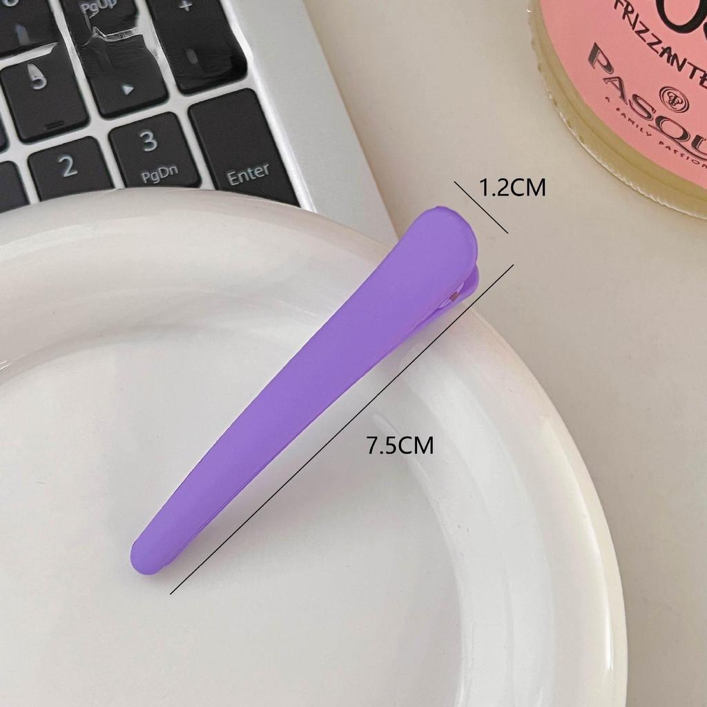 2PCS Ins Wind Hair Clip Frosted Duck Beak Clip Edge Clip Bangs Clip Simple Women's Seamless Hair Clip Korean Hair Accessories Clip
