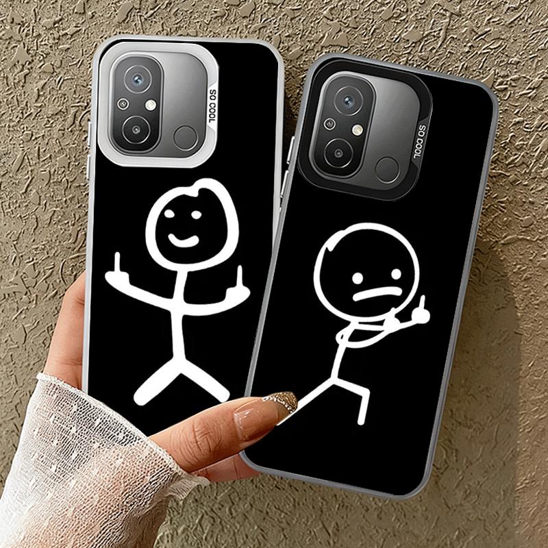 Funny Stickman Matchman Soft Phone Case for Xiaomi Redmi 15C 15 14C 13C 12C Poco X5 X6 X7 Pro X3 F8 F7 Ultra M8 13 12 Cover Back