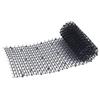 Black 2x4m Plastic Anti-Cat Spike Mat for Balcony and Garden Cat Deterrent.