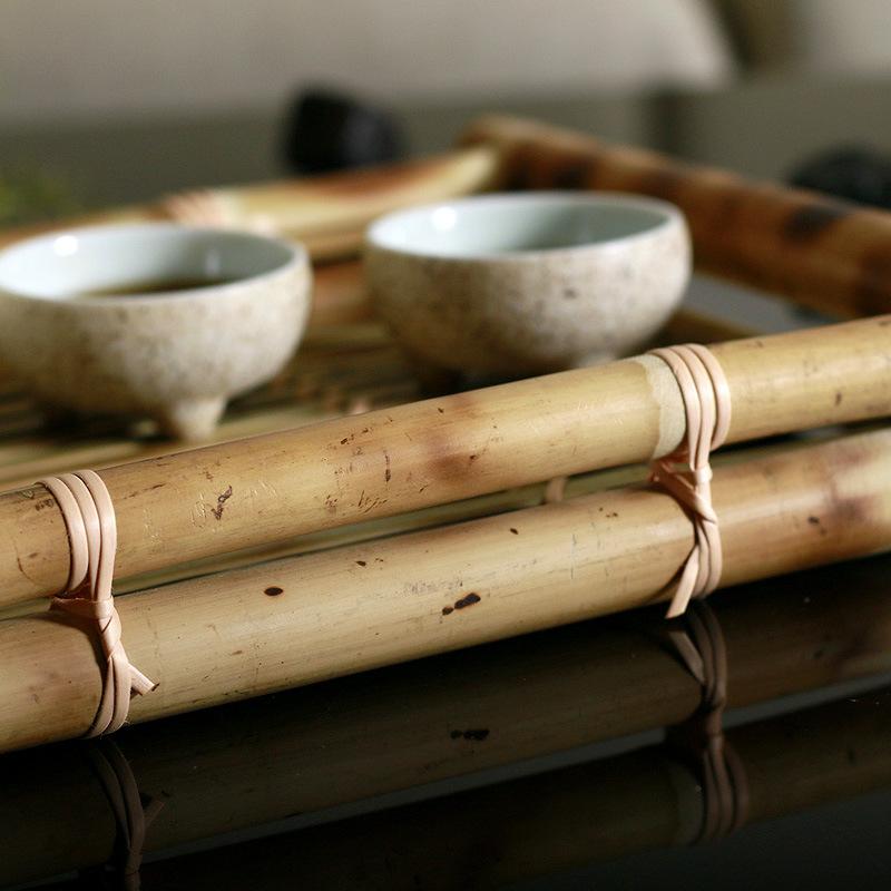 Japanese cuisine plate sushi bamboo woven tray rectangular tea plate fruit plate meal plate basket vegetable basket