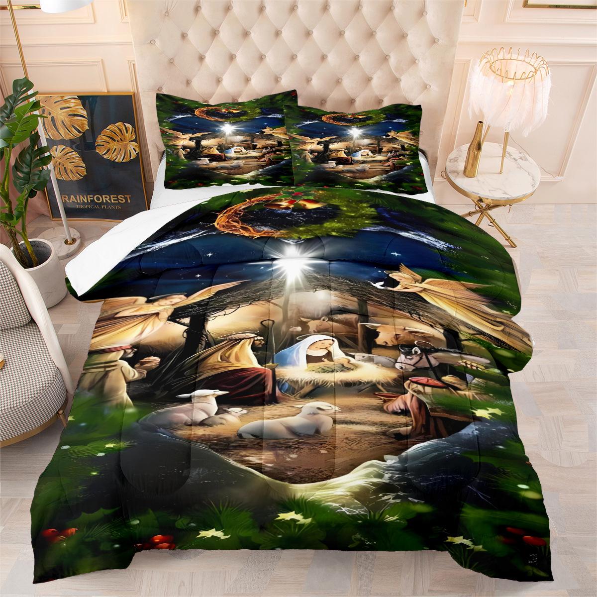 Fat Quilt Three-piece Bedding Set Home Textile Quilt Cover 140*200cm