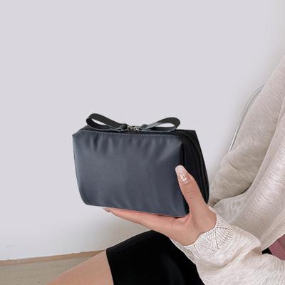 Reise Make-up Tasche Doppelreißverschluss Kosmetik Aufbewahrungstasche Tragbare Kulturbeuteltasche für Urlaub Geschäftsreise Heimgebrauch