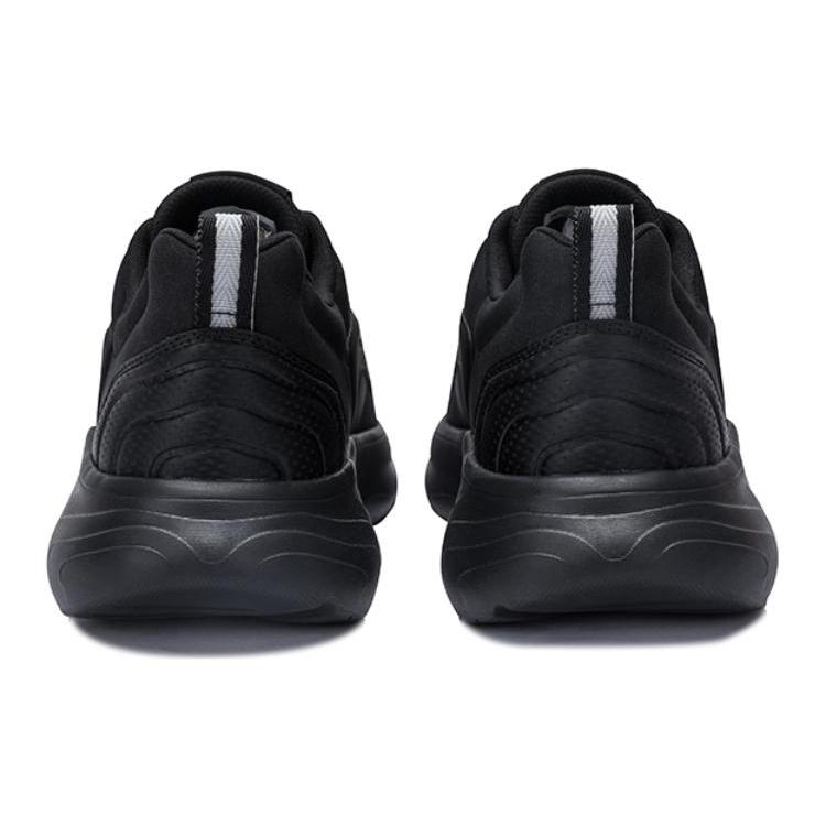 Anta Textile, Synthetic Leather Cushioning, Wear Resistant Low top Casual Shoes Men's Black 112458814S-3