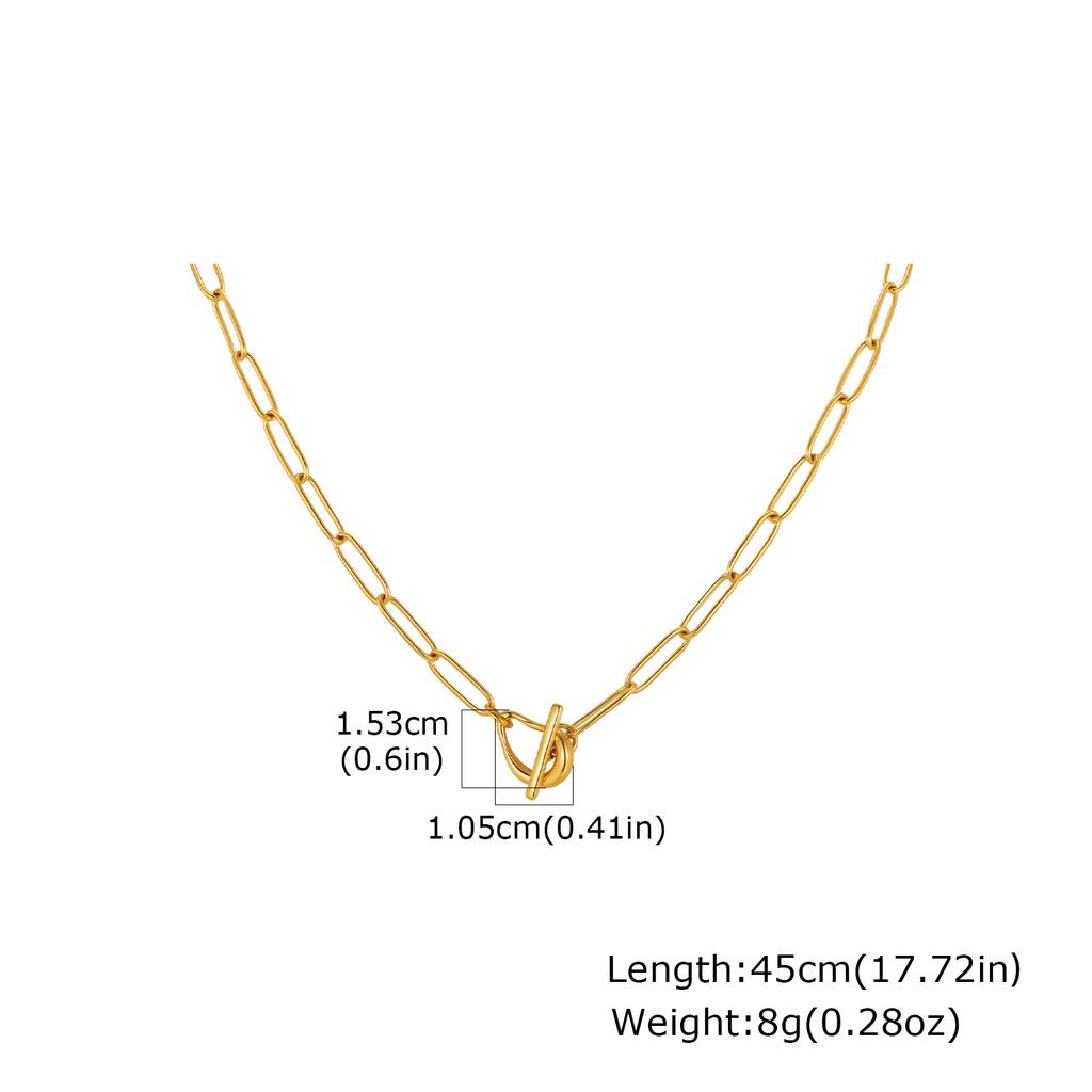 Trendy Chic Shell Conch Strawberry Heart Pendant Stainless Steel OT Buckle Square Chain Necklace for Women Jewelry Gifts