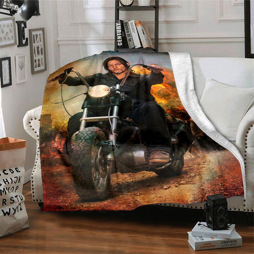 Darlyn Dixon Print Flannel Blanket High Quality Warm Comfortable Cover for All Seasons Perfect for Gifts Home Decor