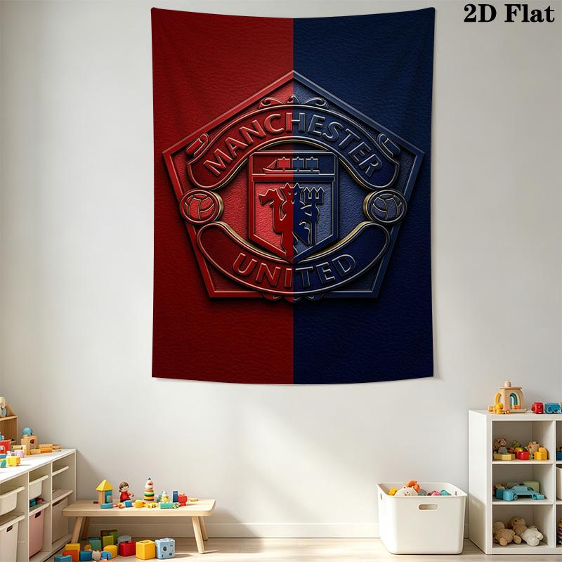 Manchester Crest Poster Bedding 1 Duvet Cover 2 Pillowcase Without Core Duvet Cover And Pillowcase Bedding Set Christmas Birthday Gift