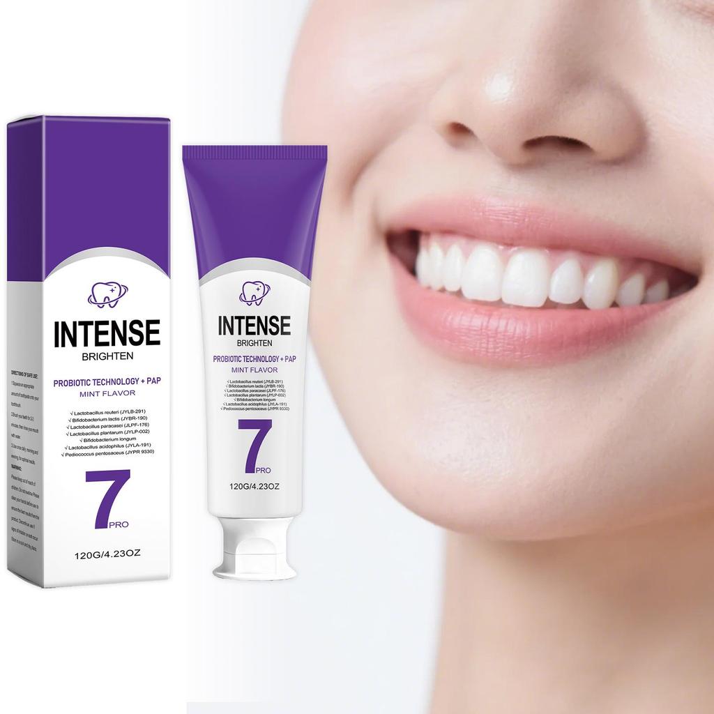 Purple Stain-Removing Toothpaste: Gentle Daily Cleaning for Fresh, Glossy Teeth with Long-Lasting Fragrance.