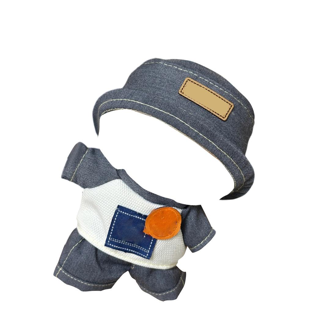 First And Second Generation Baby Clothes 17cm Doll Sitting Party Clothes Accessories Overalls