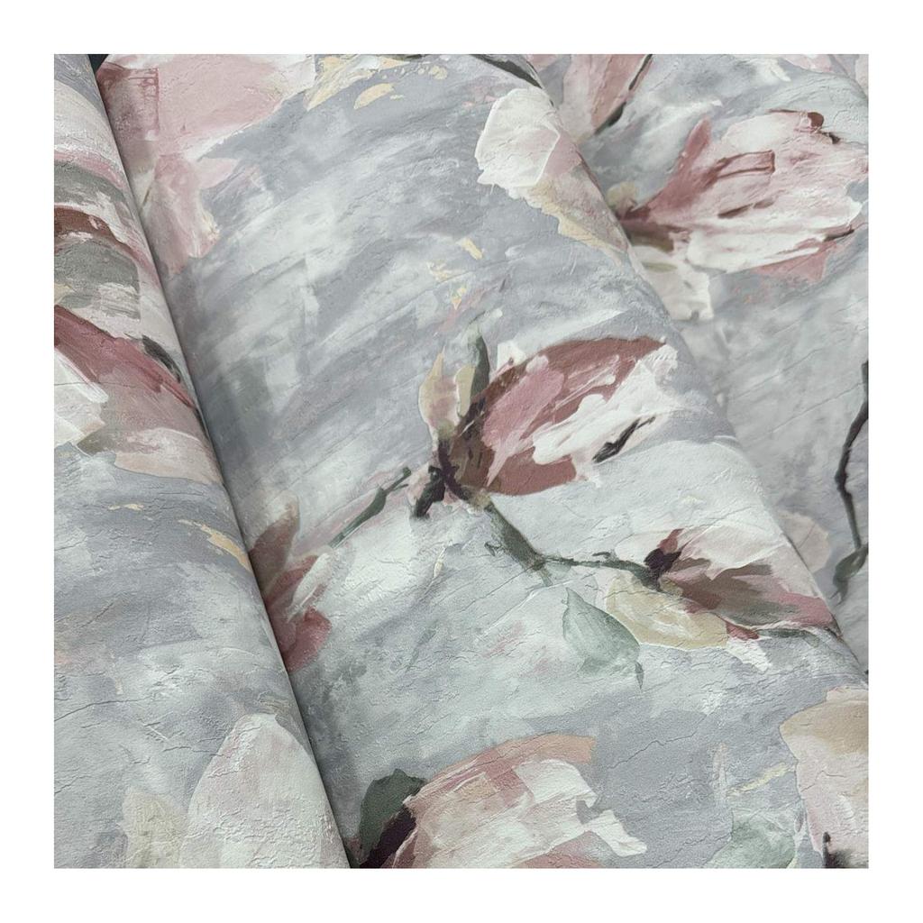 Grandeco Camilla Floral Vinyl Wallpaper