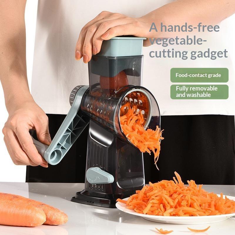 2026 Nuova Grattugia Rotante 3 in 1 Multifunzione Manuale per Verdure e Frutta Secca Strumento Essenziale per la Cucina