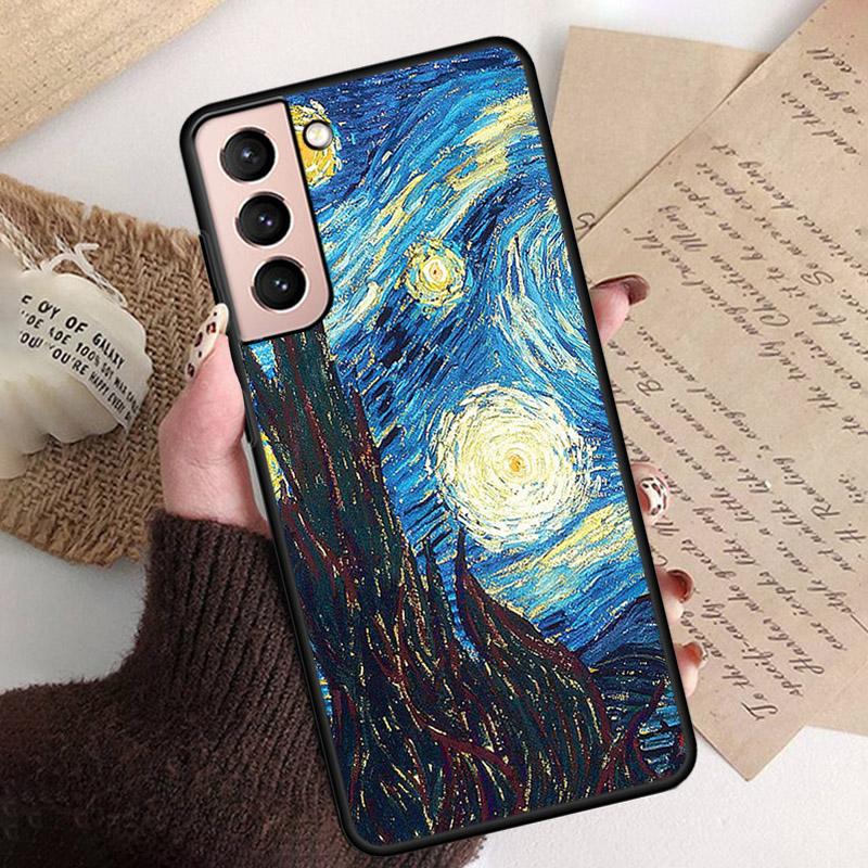 Vincent Van Gogh Star Night Phone Case for Samsung S26 S25 S24 S23 S22 Ultra S23 S22 S25 Plus S24 FE S26Edge Funda Capa
