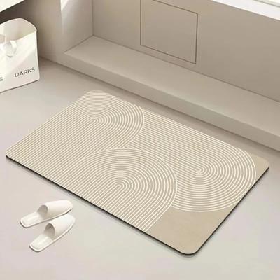 Minimalist Lines Art Bathroom Mat Geometric Doormats for Living Room Balcony Rug Home Decoration Toilet Super Absorbent Carpet