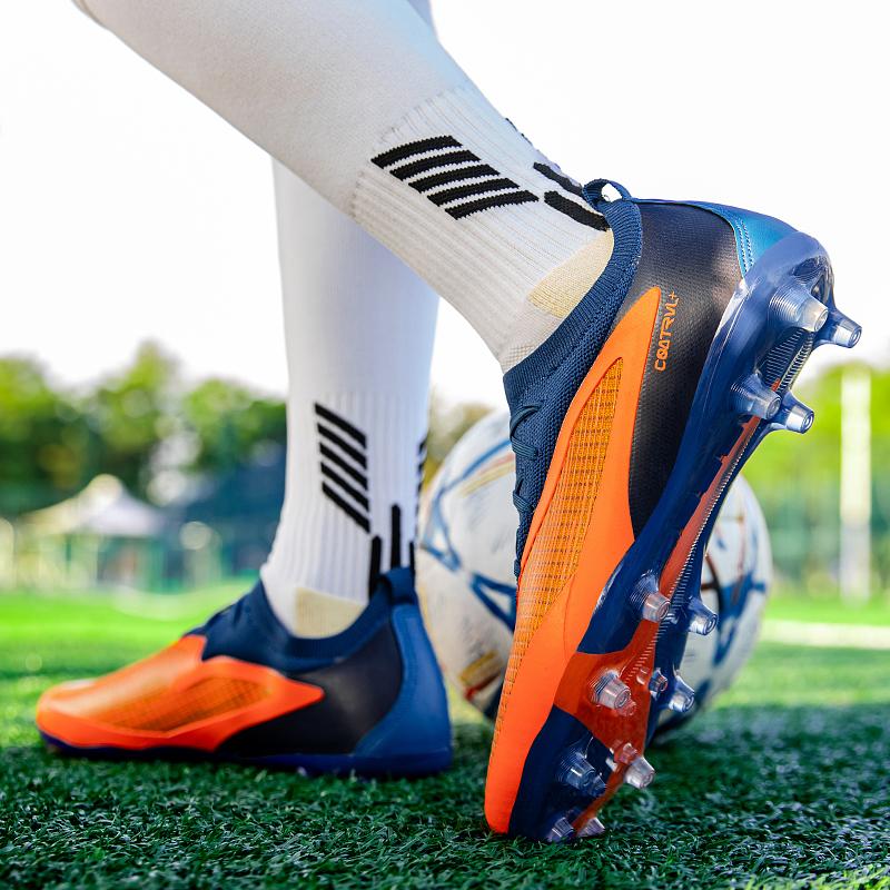 Hochwertige Herren Gesellschaft Fußballschuhe Outdoor TF/FG Fußballstiefel Damen Nocken Original Rasenbeständige Sneaker