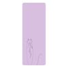 Premium Natural Rubber Yoga Mat - Non-slip, Sweat-absorbing, Extended, and Widened Plank Support.