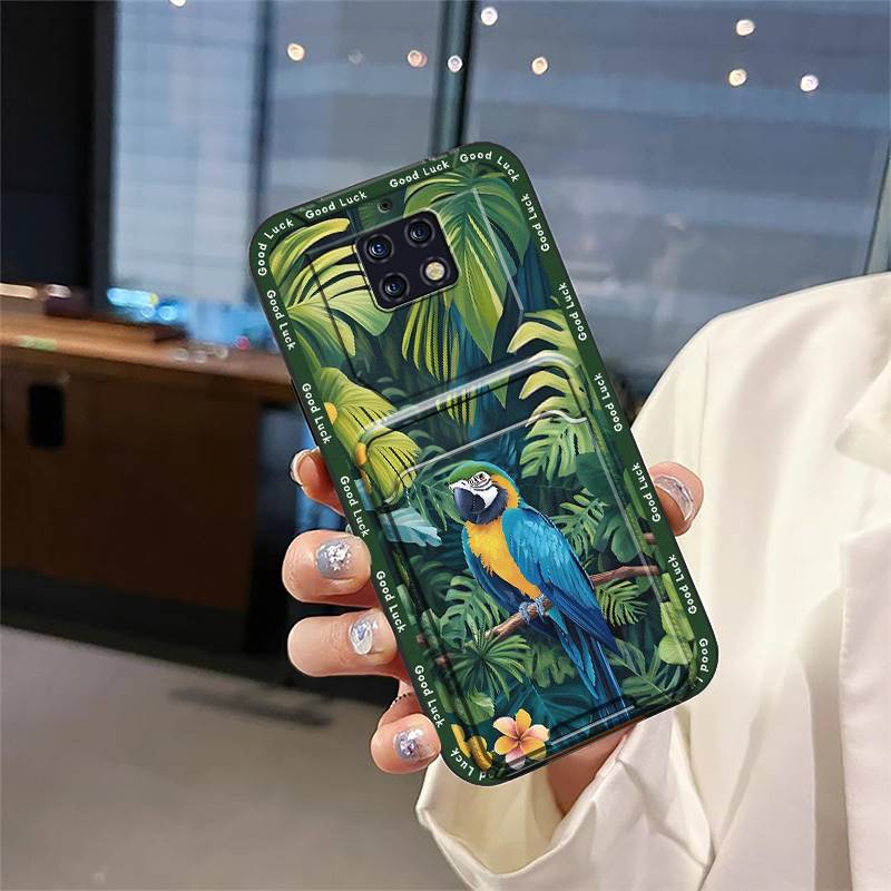 Card Slot Waterproof Phone Case For Oukitel WP6 TPU Cartoon Soft Case Silicone Anti-dust Card Bag Cover Dirt-resistant