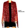 Elegant Sequined Shawl Scarf For Evening Dress Shimmering Women Fashionable Stole 1920s Styles Shoulder Wrap for Gowns