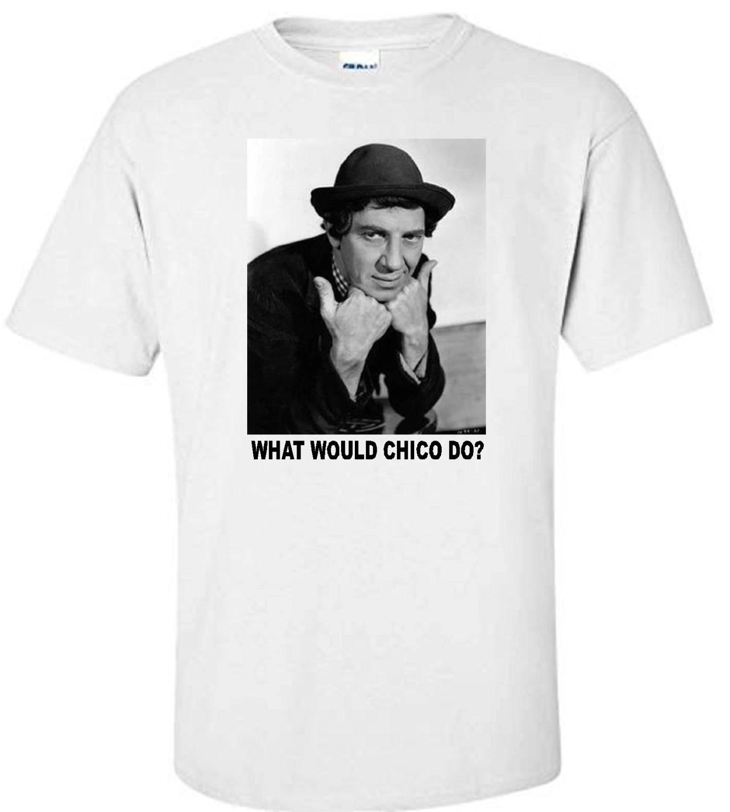 CHICO MARX WWD?  MARX BROTHERS COMEDY MOVIE WHITE T-shirt 3XL