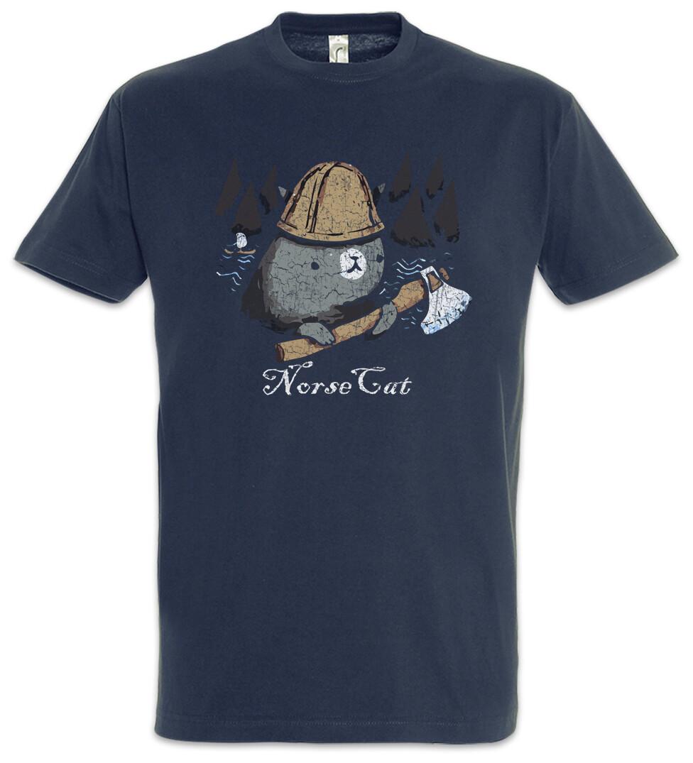 Norse Cat T-Shirt Vikings Cats Love Norsemen Norse Fun Valhalla Valhall Odin S