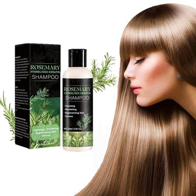 Organic Rosemary Hair Shampoo - with Hydrolyzed Keratin,Thickening, Volumizing, Reduces Breakage & Adds Shine,200ml