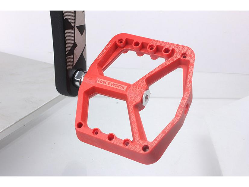 RACEWORK Nylon Brede Platform Fietspedalen voor Mountain- & Racefietsen
