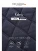 Jaqueta de Penas Masculina Espessa Quente Casual de Negócios - Corta-vento Outono/Inverno com Lapela