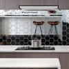 12x 3D Mirror Wall Sticker Hexagon Acrylic Wall Sticker Decal Home Decor Art DIY