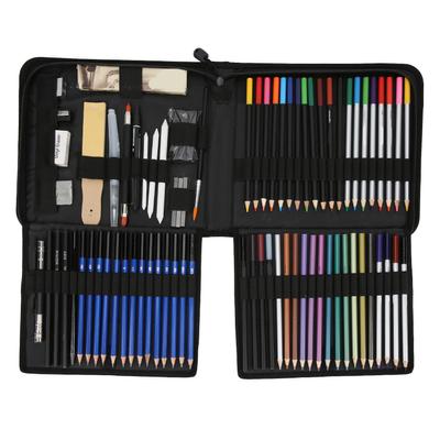Ensemble de crayons de couleur en tilleul pour écriture fluide, idéal pour l'art, la coloration, le dessin, l'artisanat