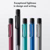 Lamy ballpoint ergonomic Medium Lightweight aluminum Includes refill M16 Al-Star (Autumn Pink) pen. Transparent, grip. nib. body. high-capacity