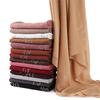 Rhinestone Arabic Numerals Beads Bubble Chiffon Hijab Shawls Women Wrap Elastic Muslim Full Cover Islam Foulards Bonnet Headband