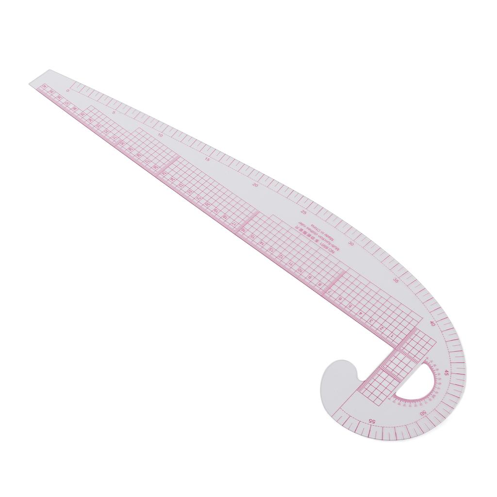58cm 6501 Curved Ruler High Accuracy Transparent Body Plastic Curved Ruler Sewing for Sewing