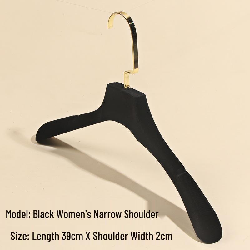 Women's Non-Slip Wide Shoulder Flocking Hanger for Wedding Dresses