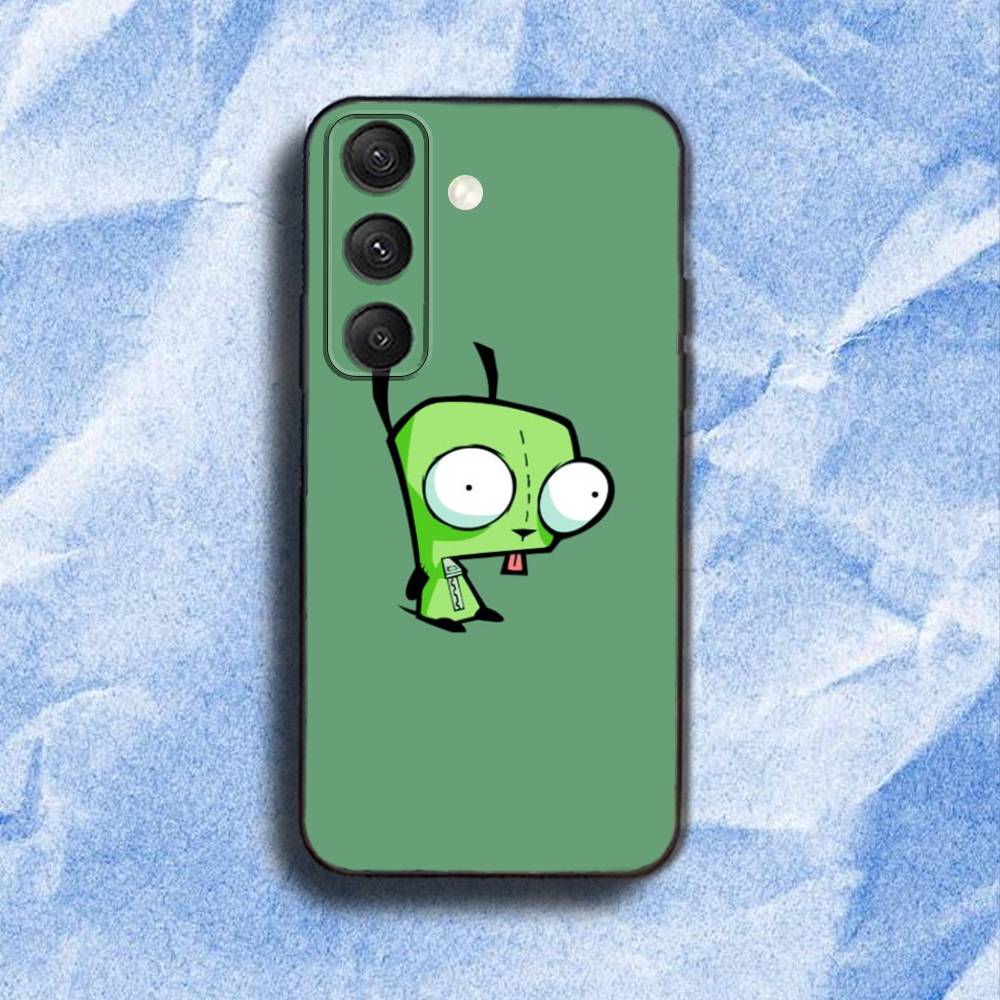 I-InvaderS Z-Zim G-Gir Phone Case For Samsung S 25,24,23,22,30,21,10,9,Ultra,Plus,Lite,FE,4,5G Black Soft Case