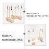 Pine Wood Color Modern Simple Sticky Note Holder Crocodile Iron Clip Message Holder Idea Photo Holder Wooden Business Card Holder Stationery Office