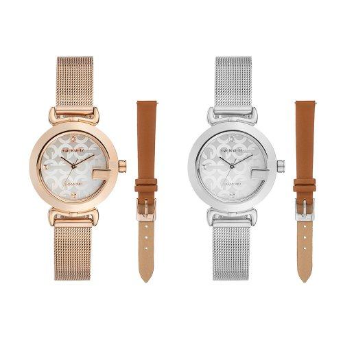 [GEIGER] GEIGER Women s Signature Diamond Mesh Watch GE1259 GE1259WS