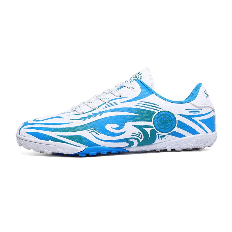 Unisex Non-Slip Wear-Resistant Youth Football Training Shoes with Long Multi-Studs