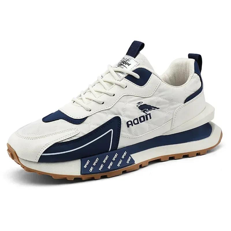 Scarpe da Ginnastica Sportive da Esterno Versatili per Uomo, Stagioni Primavera e Autunno, Casual, Corsa, Rialzo Altezza, Suola Spessa, Resistenti all'Usura