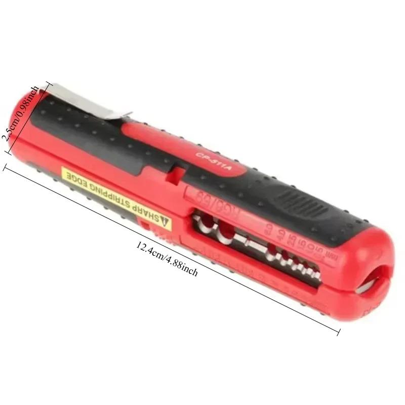 Multifunctional Cable Wire Stripper Cutter Pliers Hand Tool Hardware Tool Portable Anti-skid Handle Strip Pen ClipTool Portable
